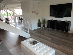 Enjoy your favorite Netflix, cable or music on the big screen tv