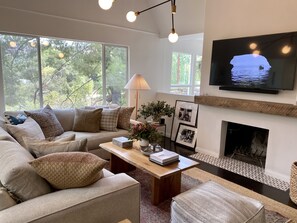 Our cozy den offers great movie watching or a special space to put your feet up.