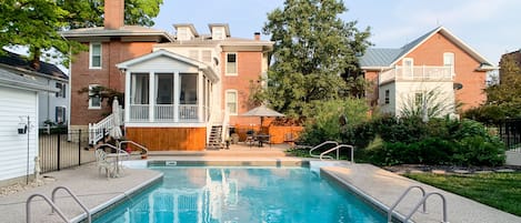 Bees Knees has exclusive use of the private backyard pool and both the Mill Haus and the Beekeeper's Cottage