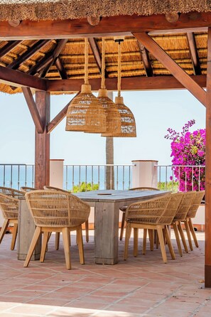 exterior dining area