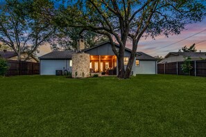 This ample backyard feels great to walk barefoot in, just sayin'.  