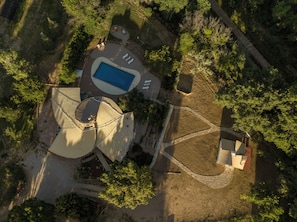 Overhead view of El Caracol