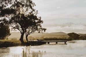 On site dam with jetty - perfect for sunset photos