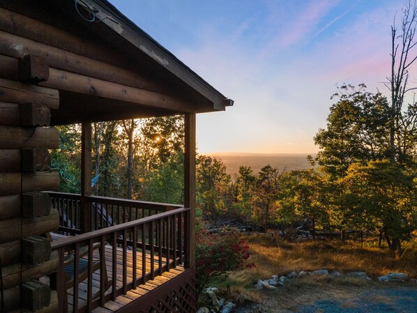 Enjoy these sunset views from your front porch!