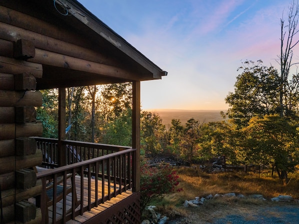 Enjoy these sunset views from your front porch!