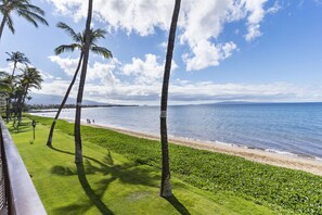 View from the condo lanai, looking east on Sugar Beach