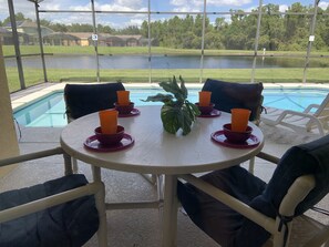 Patio dining