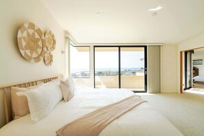Each bed within the home comes topped in soft, hotel quality linen