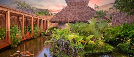 Lagoon view at sunset is unreal!