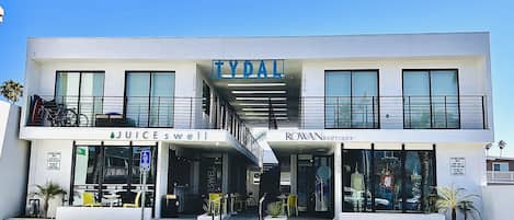 The "TYDAL" building where you will find wonderful vaca rental accommodations.