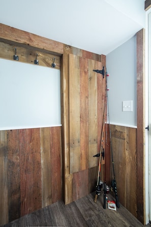 The original barn wood is used throughout the space!