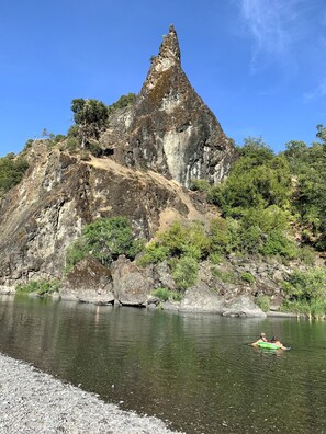 River swimming (summer)
