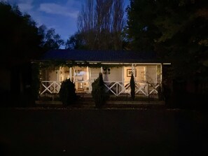 Cottage at night