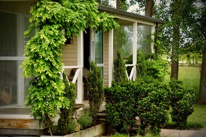 Willow Tree Cottage Exterior - sun drenched verandah.
