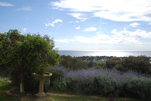 view to the sea from the garden and house. Daily sunsets all year round