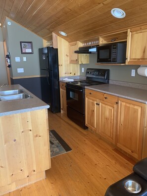 Fully stocked kitchen 