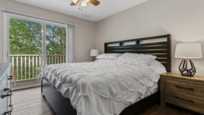 Stunning King Size Bed with Flat Screen TV and Balcony Access