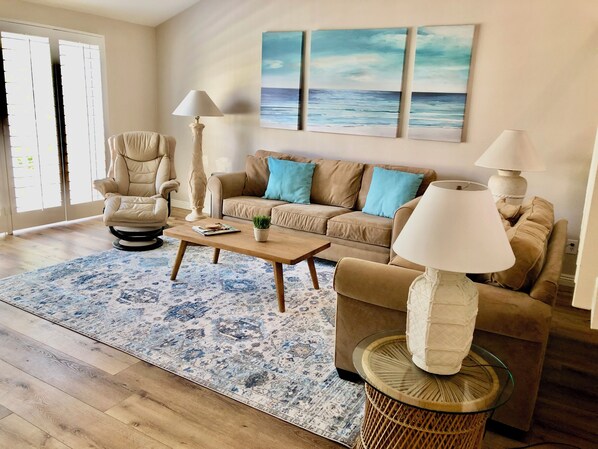 Bright, cheery living room!