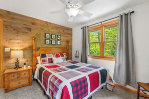 Bedroom 2: Queen Sleep Number Mattress w/ ceiling fan