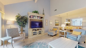 Living Room with HDTV