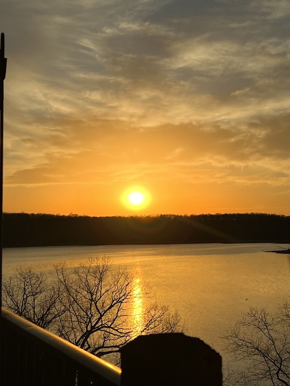 Sunrise from the deck or Master bedroom