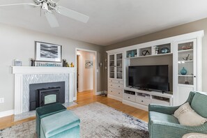 Wood Pellets fireplace for the cozy nights