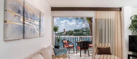 Living room and Oceanside bedroom have balcony access with 315 degree views!