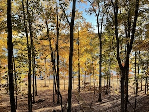 View from the back deck in the fall
