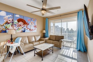 Spacious floorplan with a great view