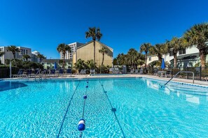 South Swimming Pool with Kiddie Pool in the Background