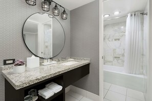 Bathroom with the essential toiletries provided!