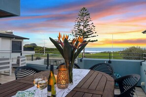 View from outdoor dining
