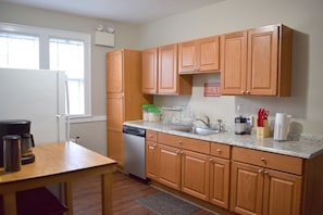 Fully equipped upstairs kitchen