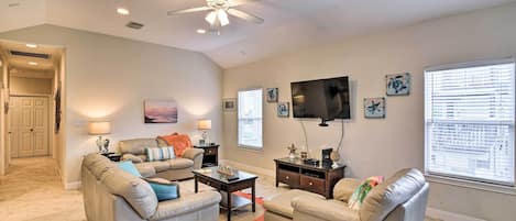 Galveston Vacation Rental | 3BR | 2BA | Stairs Required for Access