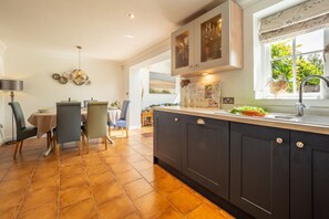 Ground floor: The kitchen and dining area are ideal for socialising