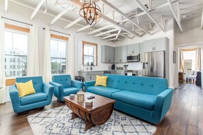 Open Living Room & Kitchen