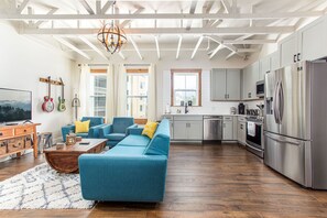Open Living Room & Kitchen
