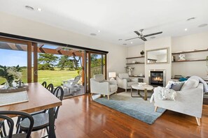 The living and dining area is so comfortable and spacious