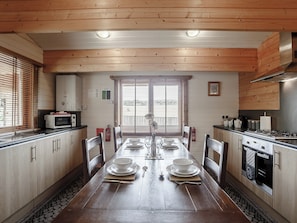 Kitchen/diner | Jessica - Old Pump House Lodges, Lintlaw near Duns