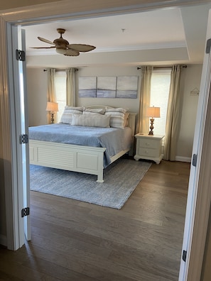 Master bedroom with king bed