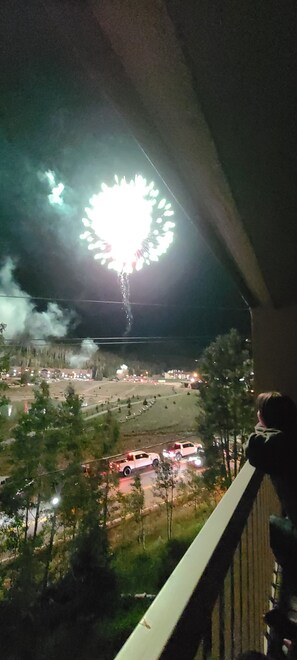 Brian Head puts on a great Fourth of July fireworks show. View from the balcony.