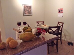 Dining/kitchen view