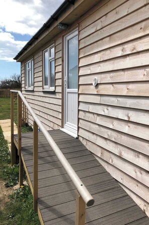 Ramp up to side door