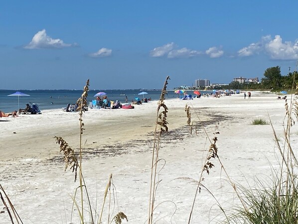 Newton Beach located across the street from condo.