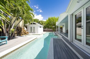 Large heated (optional) pool.  Cabana not included in rental.