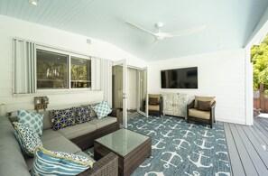 Outdoor lounge area