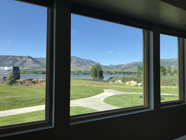 View from living room to the Northeast overlooking Pineview Reservoir