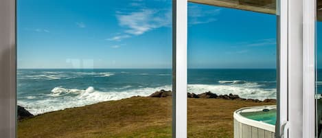 Vue sur la plage ou l’océan