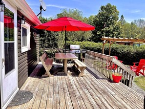 Seating area while you BBQ 