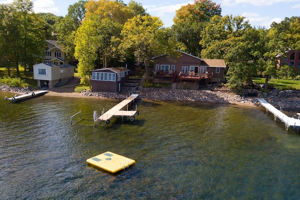 Swim raft for sun bathing and relaxation